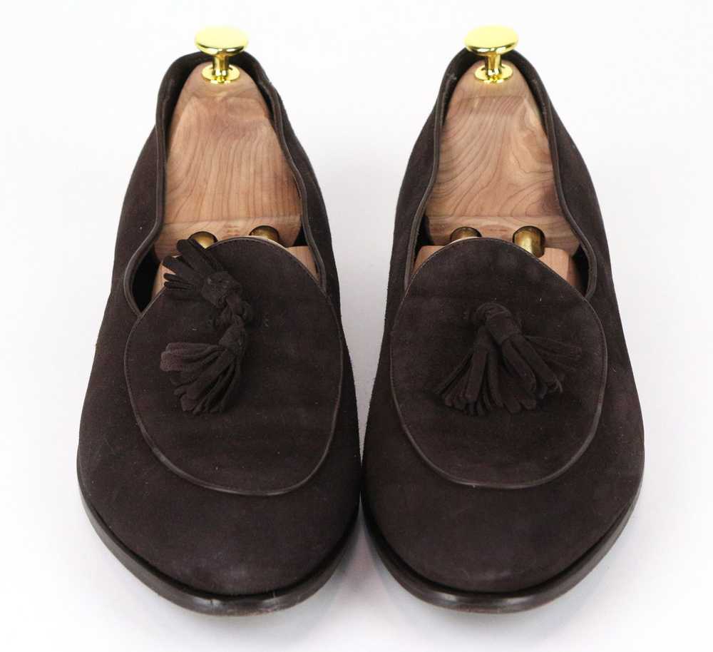 Suitsupply EU44 Dark Brown Suede Tassel Loafers F… - image 2