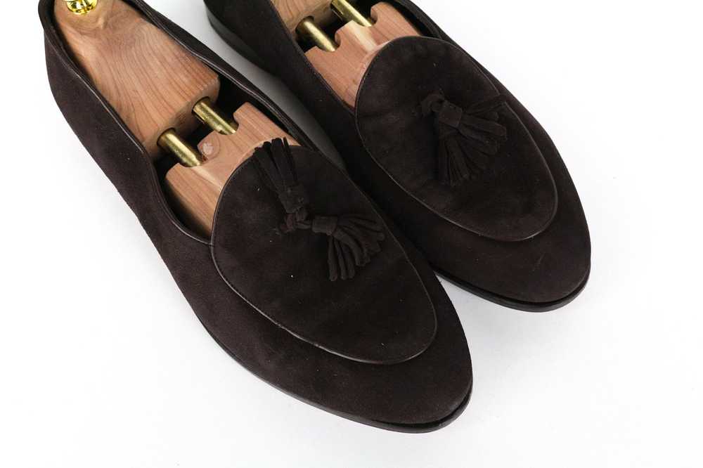 Suitsupply EU44 Dark Brown Suede Tassel Loafers F… - image 7