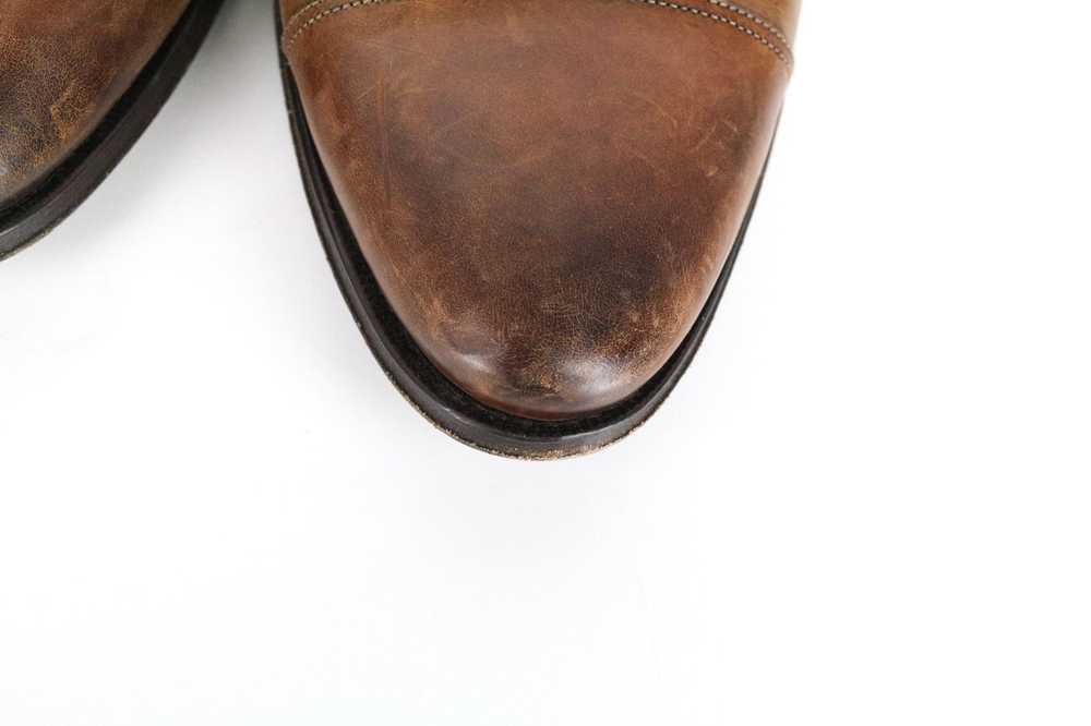 Suitsupply EU43 Brown Leather Low-Top Formal Shoe… - image 11