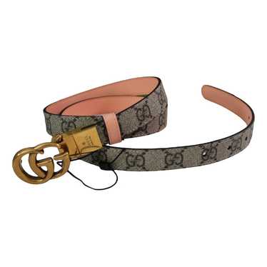 Gucci Gg Buckle leather belt