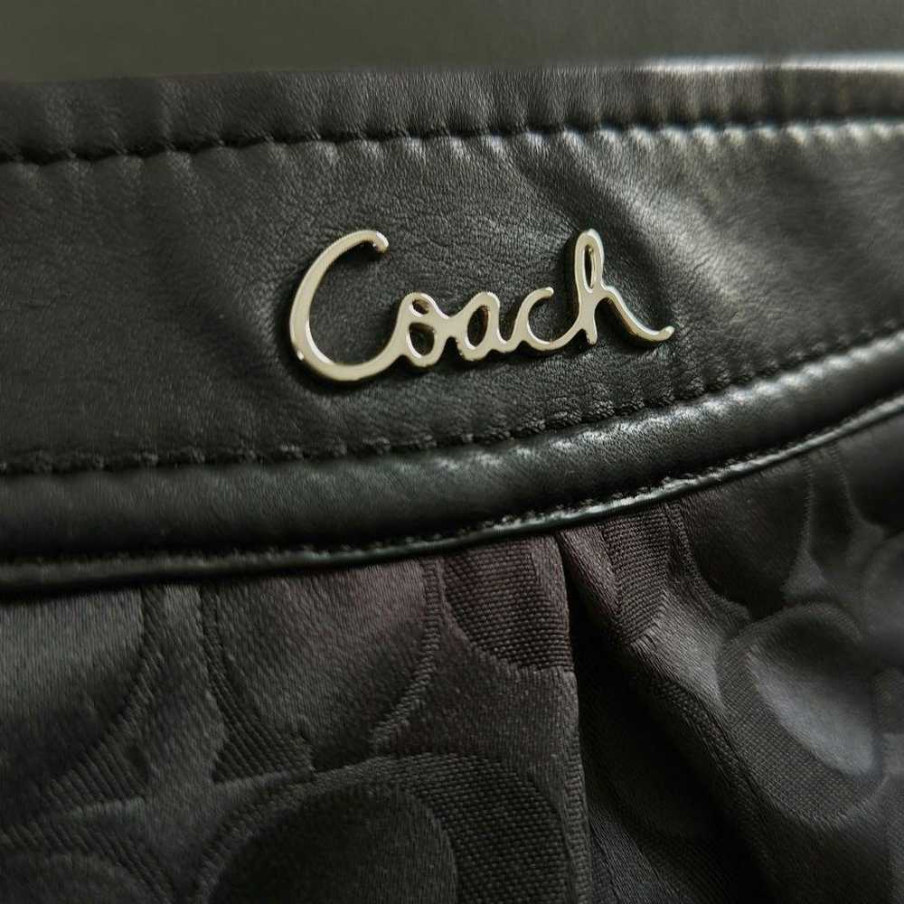 Coach Shoulder Bag Black Nylon/Leather - image 4