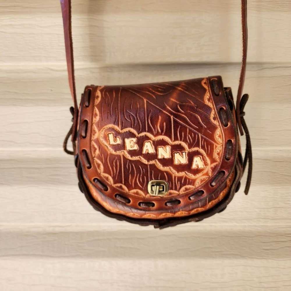 Handmade Leanna leather mini shoulder bag - image 1