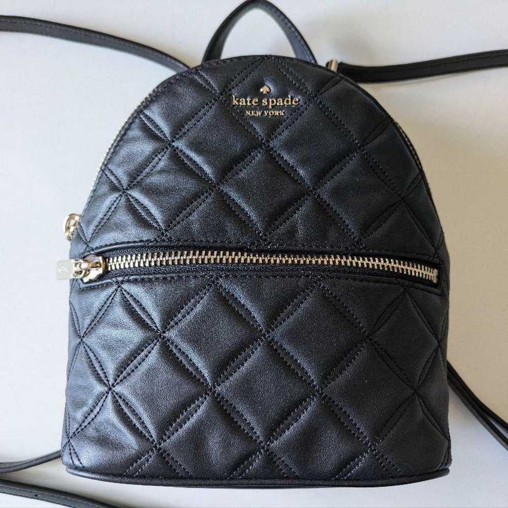 kate spade Mini Backpack Black Quilting - image 1