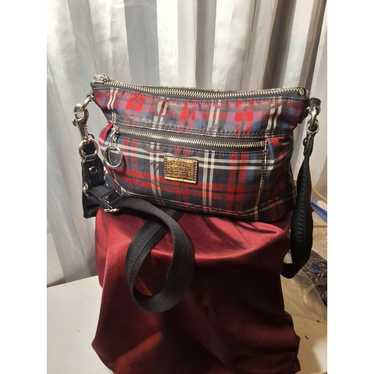 VINTAGE COACH PLAID POPPY CROSSBODY PURSE