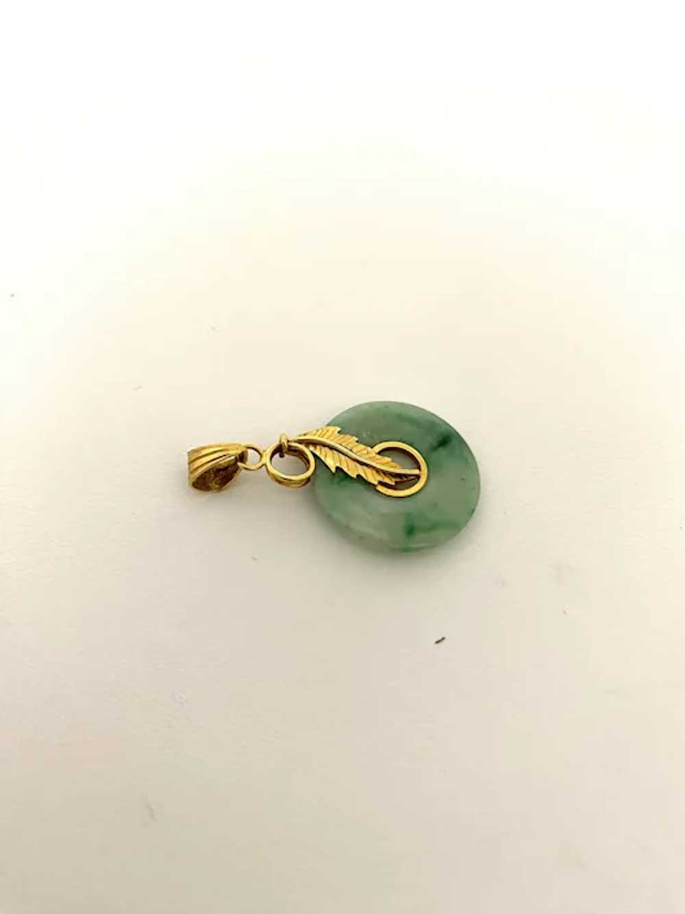 14 karat Jadeite Pendant - image 4