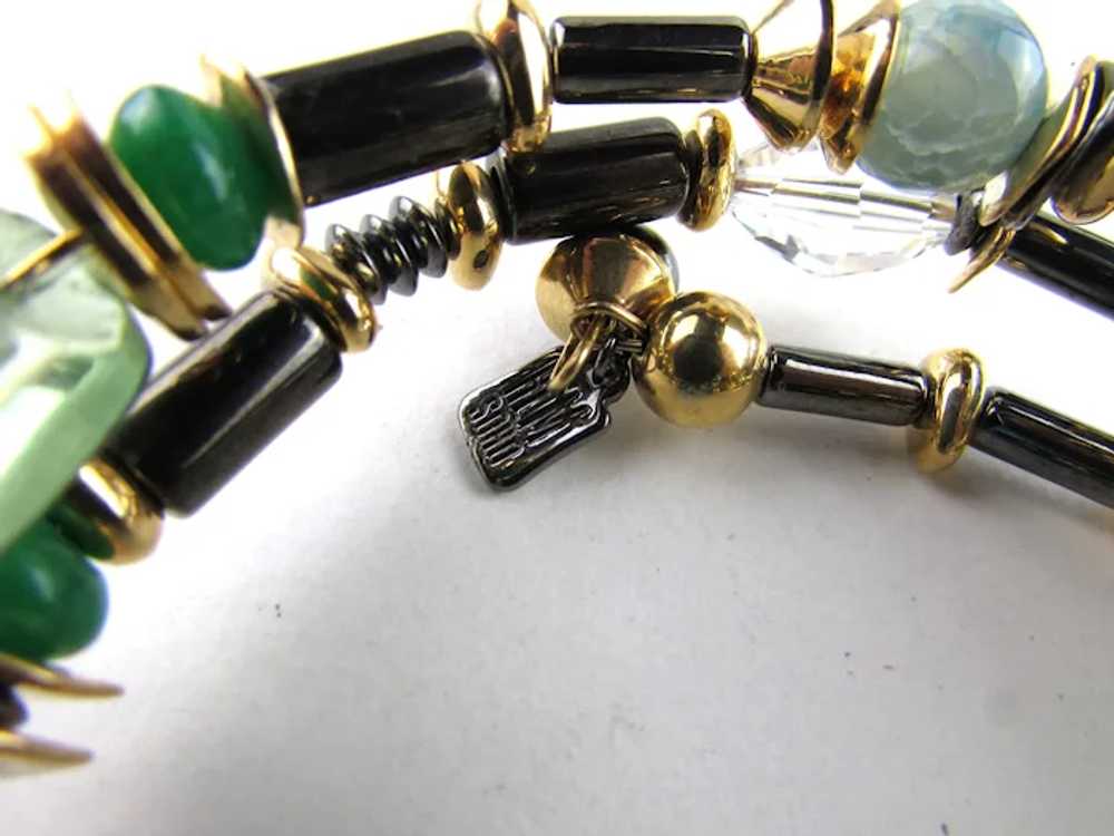 RLM Soho Wrap Around Bracelet Combining Green Sto… - image 11