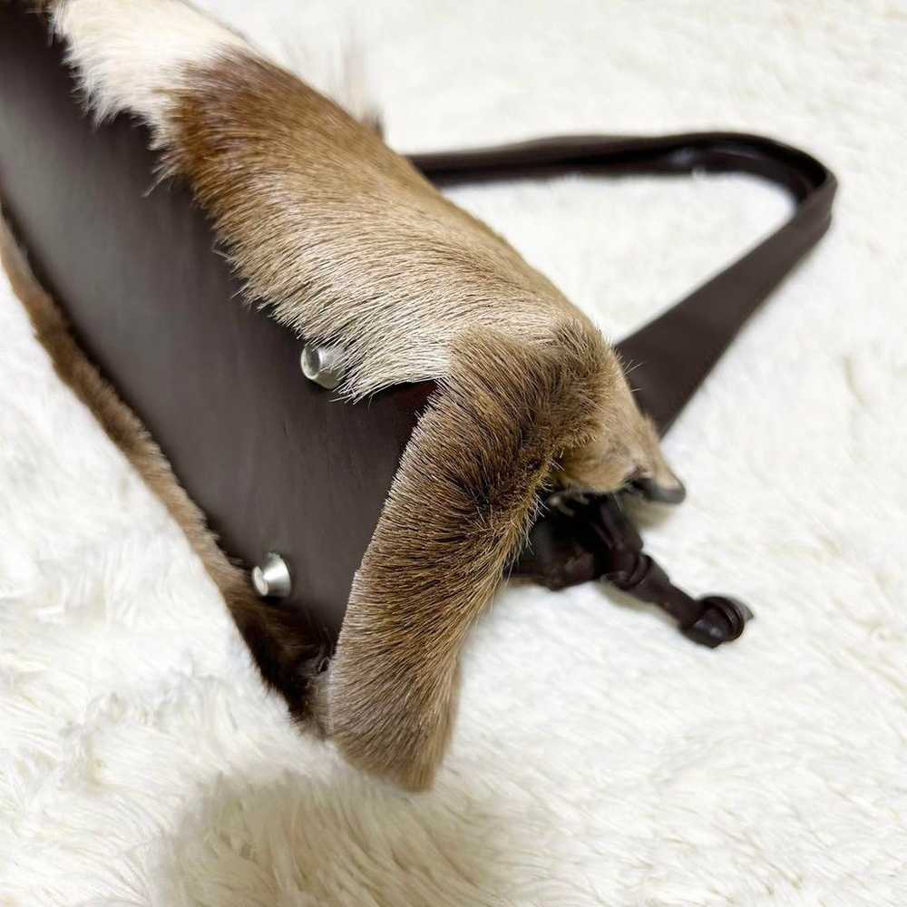 PAOLO MASI Paolo Masi Handbag Real Fur Brown. - image 11