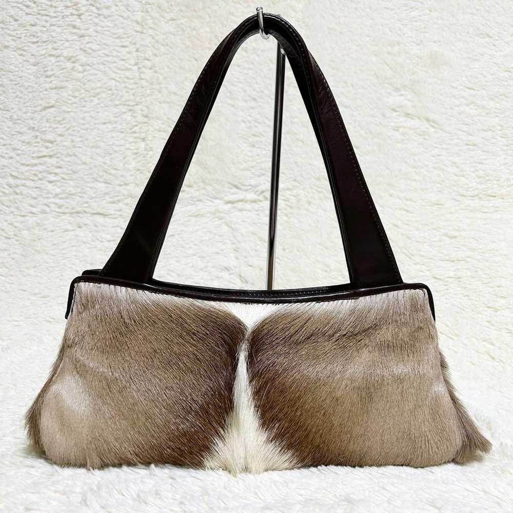 PAOLO MASI Paolo Masi Handbag Real Fur Brown. - image 2