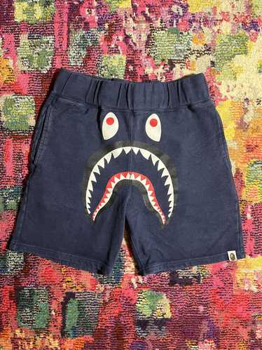 Bape Bape Navy Shark Shorts M