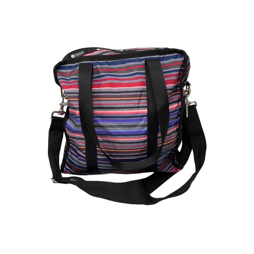 Le Sportsac Gabrielle Sunset Stripes Box Crossbod… - image 1