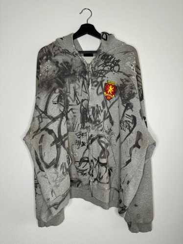 Balenciaga Grey Skater Graffiti Hoodie