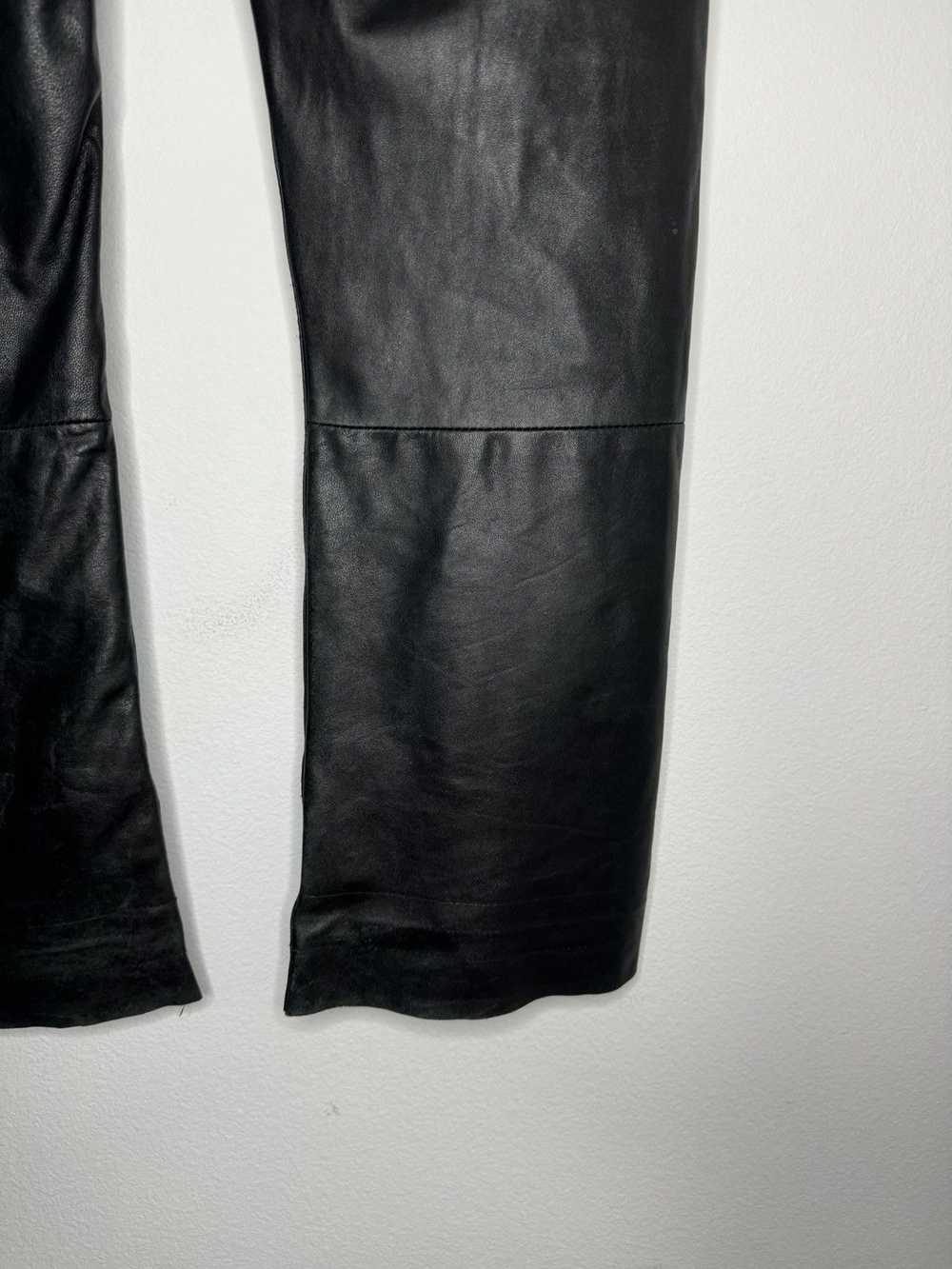 Helmut Lang 1998 Leather Classic Cut Pants - image 6