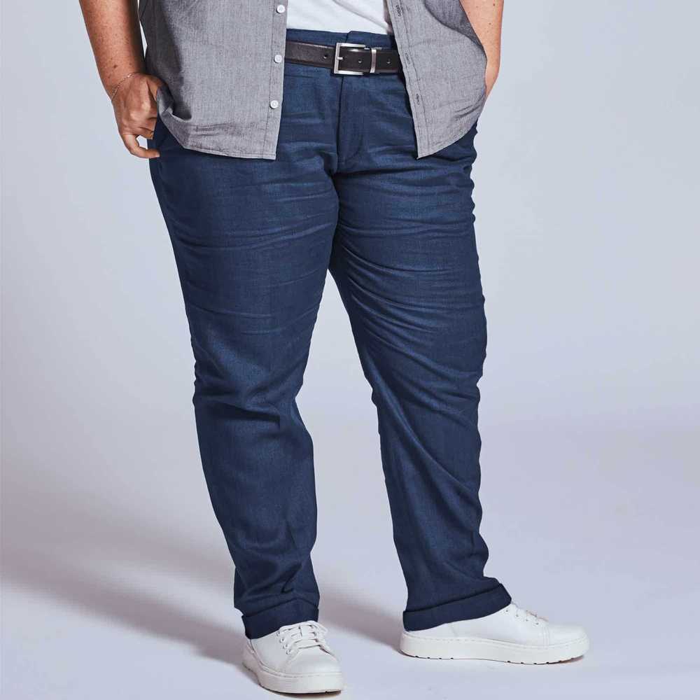 Kirrin Finch Navy Blue Linen Pants - image 1