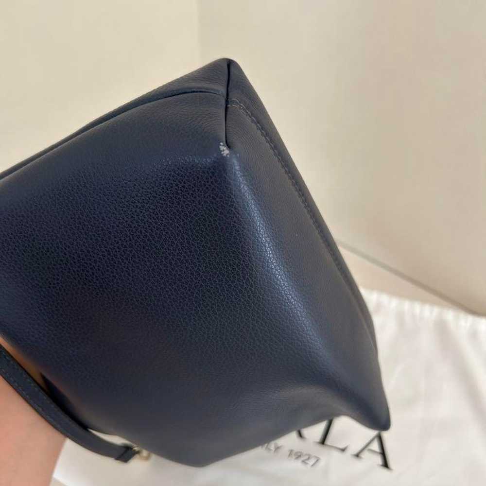 FURLA Navy Leather Shoulder Bag with Storage Bag … - image 11