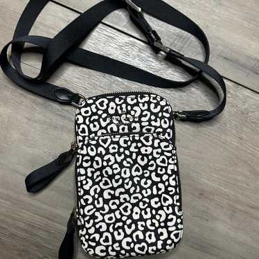 Kate Spade crossbody black and white leopard print - image 1