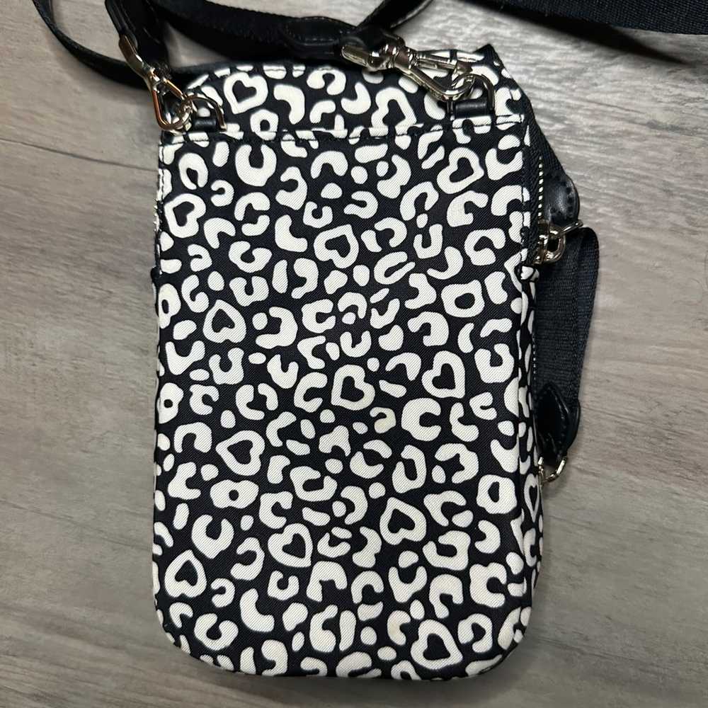 Kate Spade crossbody black and white leopard print - image 3