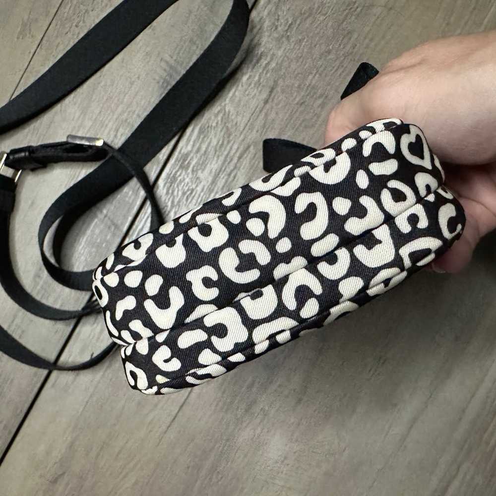 Kate Spade crossbody black and white leopard print - image 4