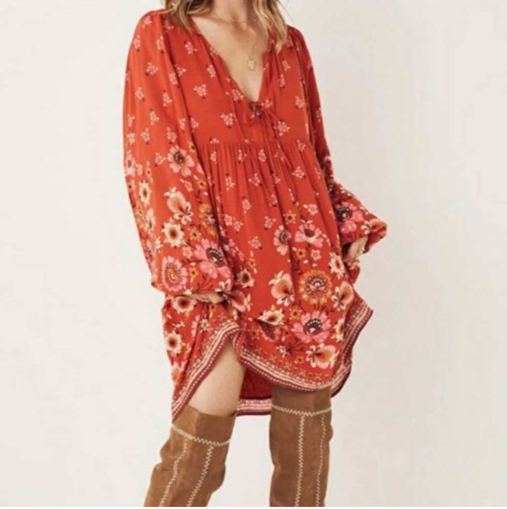 Spell USA Joni tunic dress- campfire - image 5