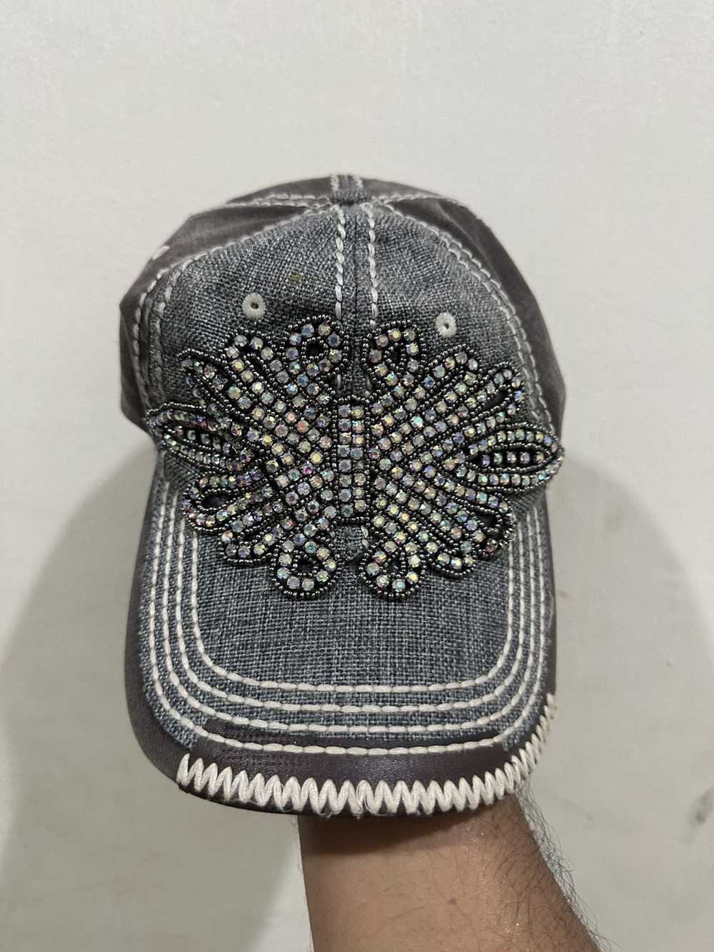 Other × Vintage Rare Olive & Pique Swarovski Hat - image 2