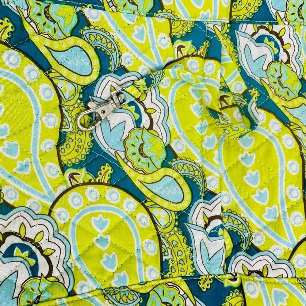 Vintage Vera Bradley Teal Blue Green Paisley Quil… - image 6