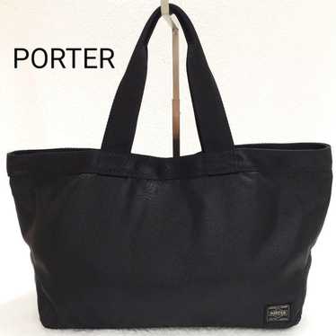 PORTER Handbag Tote Bag Black Nylon