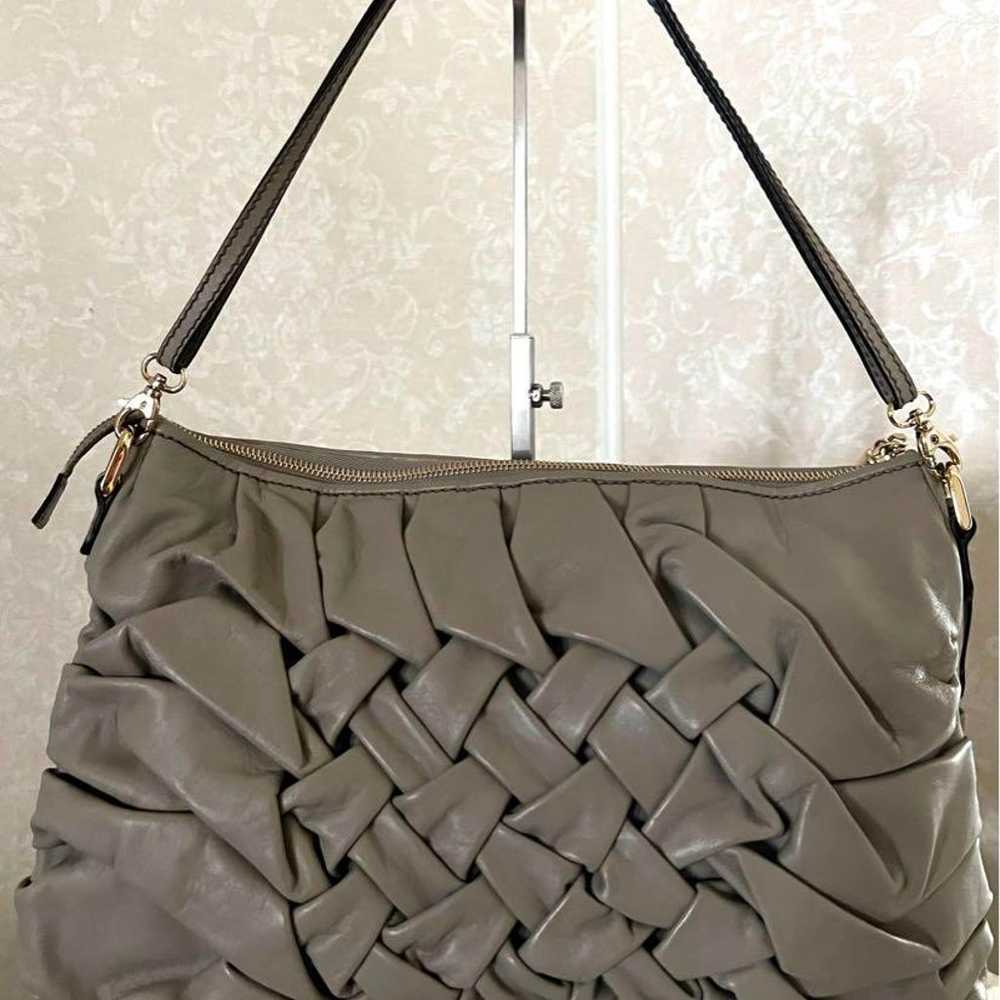 【Escada】ESCADA One Handle Bag Beige Shoulder Bag - image 3