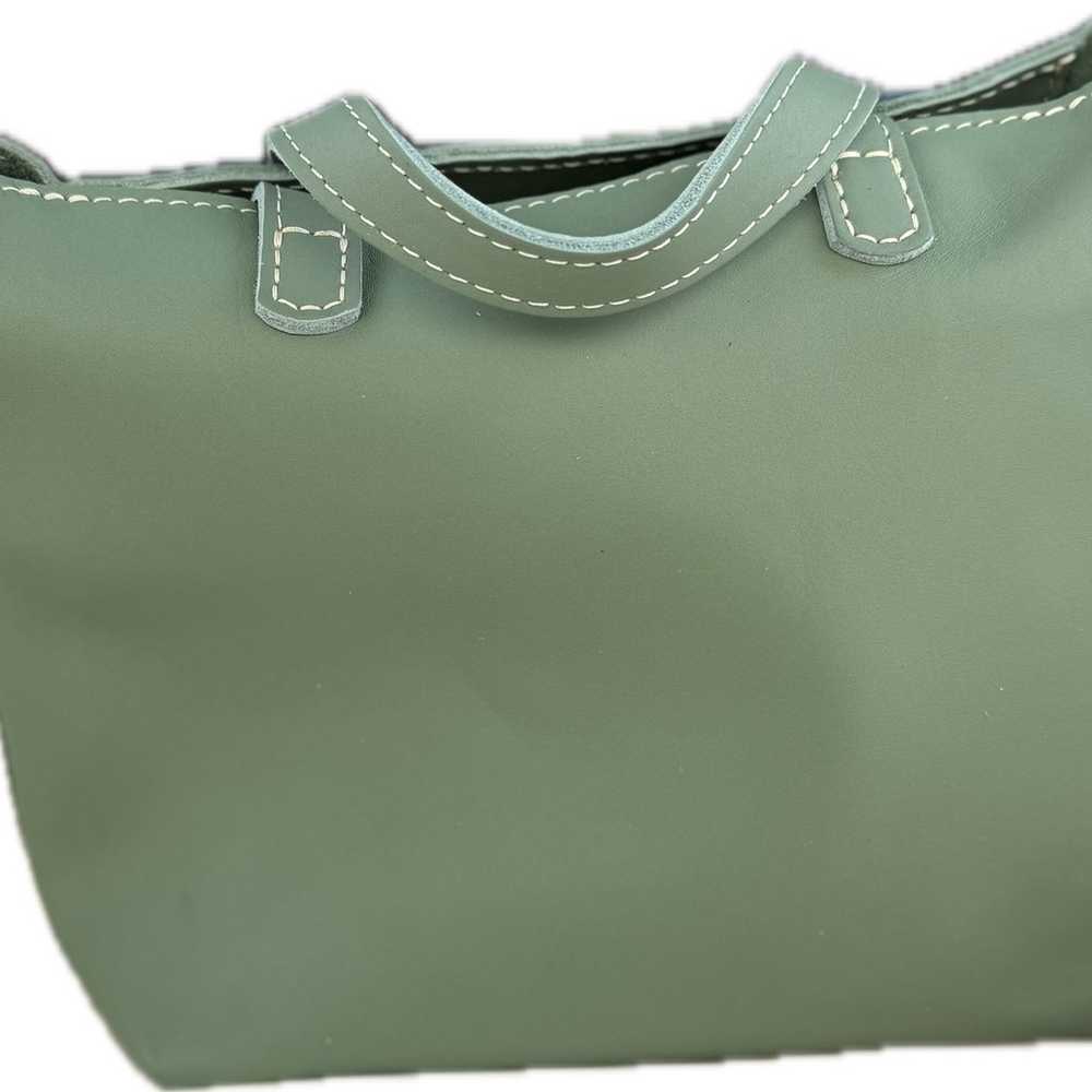 Portland leather goods sage mini crossbody tote - image 2