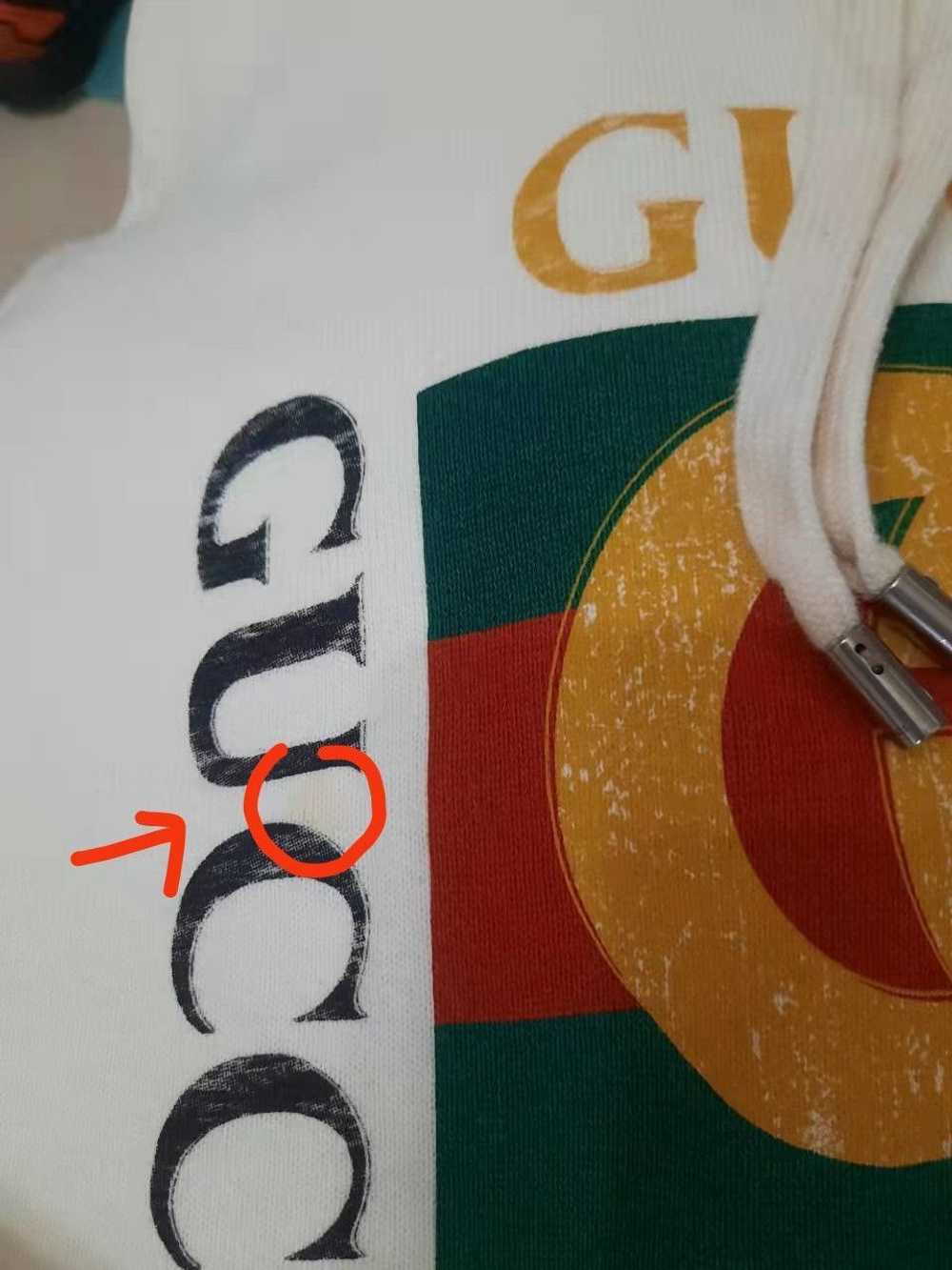 Gucci Vintage Square Bootleg Distressed Logo Hood… - image 11