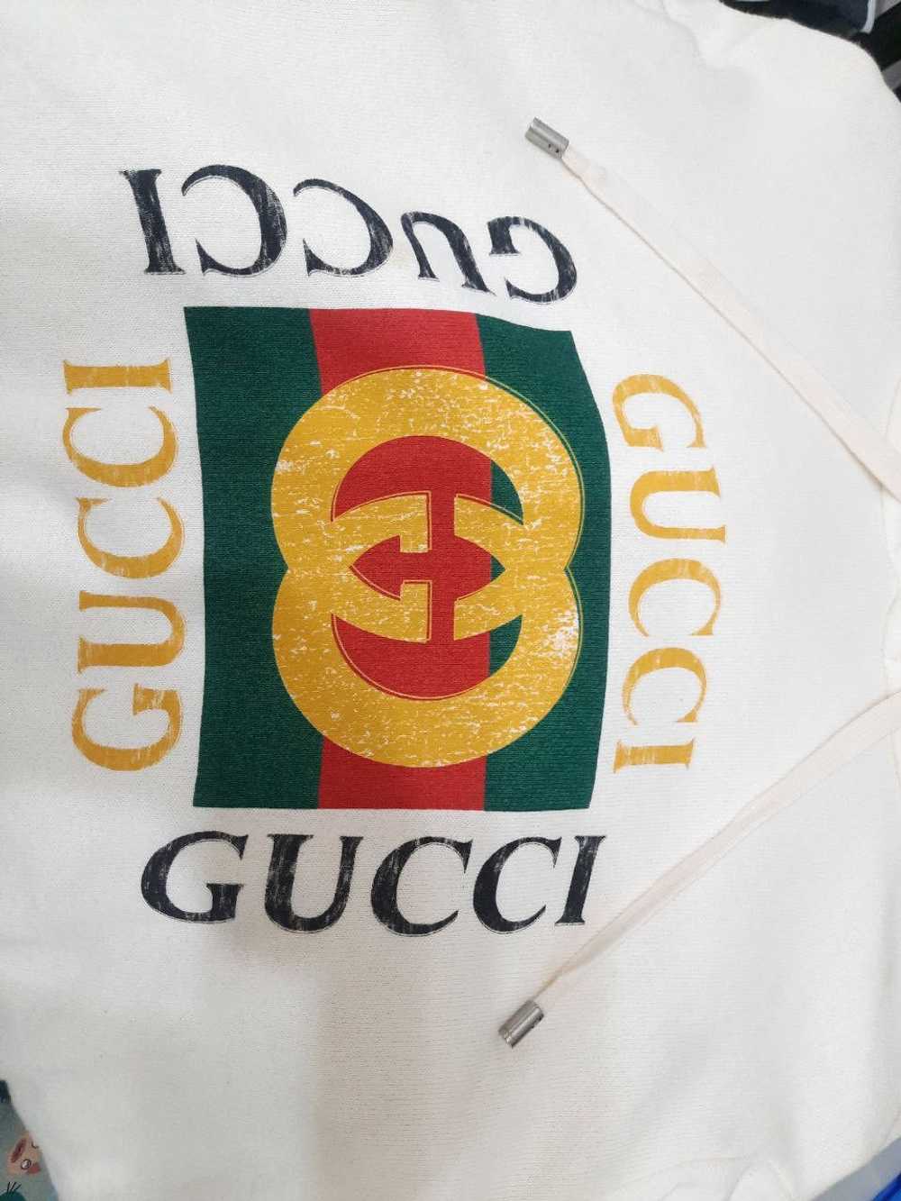 Gucci Vintage Square Bootleg Distressed Logo Hood… - image 4