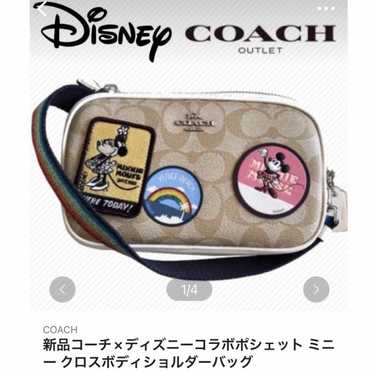 Disney x COACH Shoulder Bag Body Bag Signature - image 1