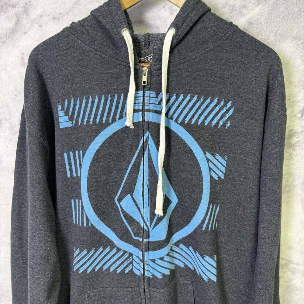 Volcom Volcom Hoodie Mens 2XL Gray Full Zip Surf … - image 1