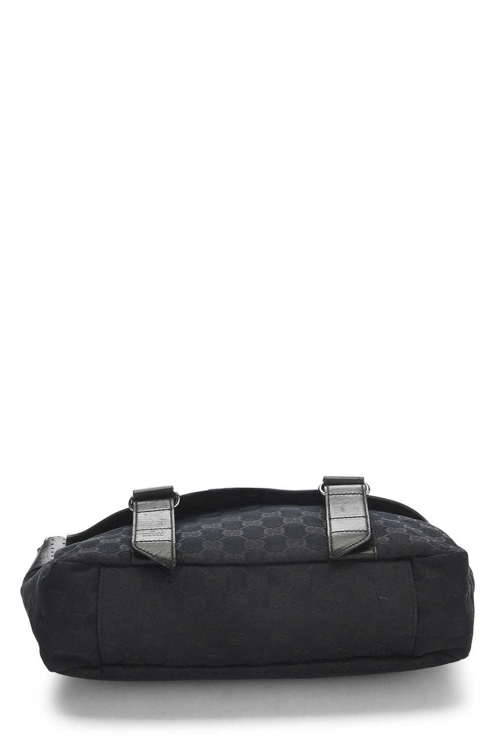 Black Original GG Canvas Buckle Flap Messenger - image 5