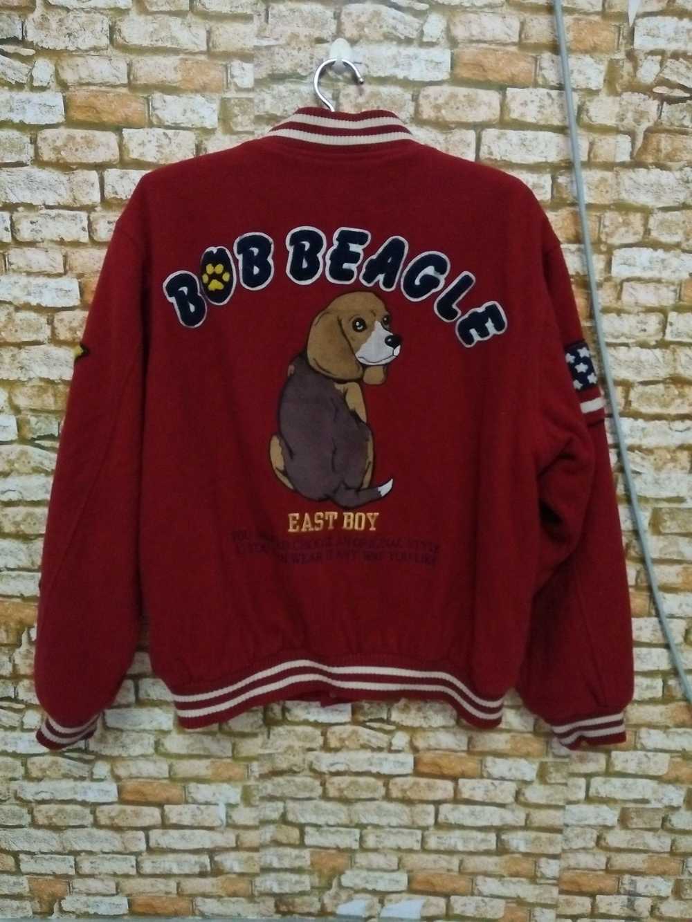 Varsity Jacket × Vintage VTG BOB BEAGLE EASTBOY V… - image 1