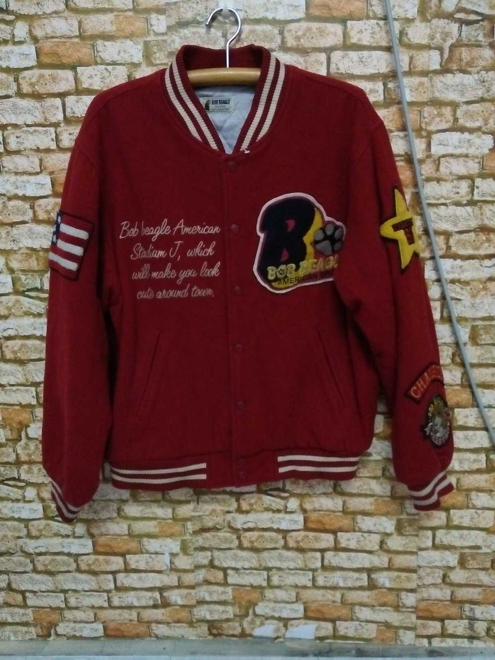 Varsity Jacket × Vintage VTG BOB BEAGLE EASTBOY V… - image 2