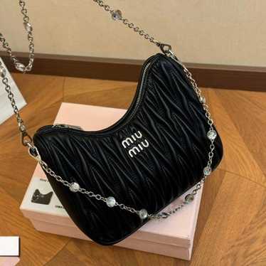 MIU MIU Matelassé Chain Shoulder Bag with Box