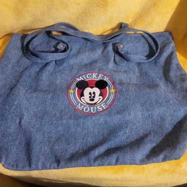 Vintage Disney Mickey & Co Denim Tote Bag ~ Mickey