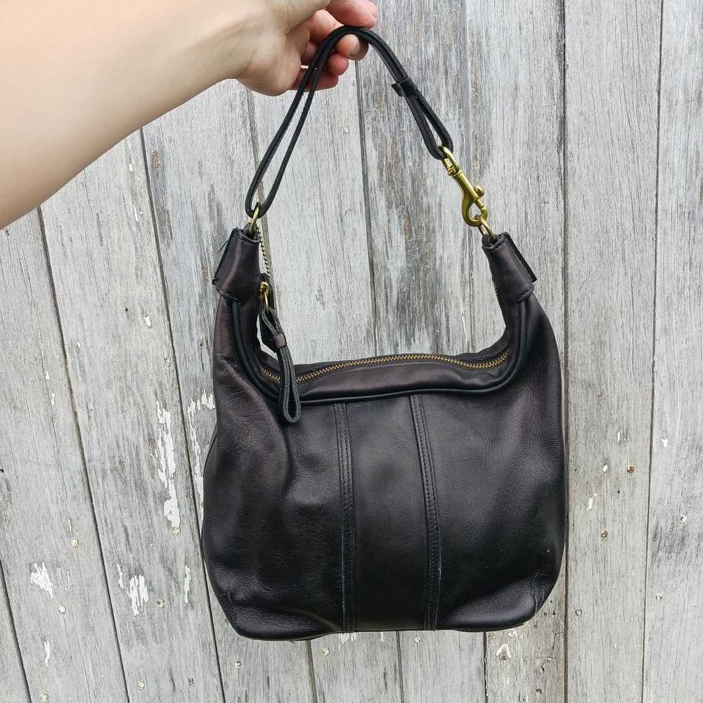 Vintage Coach Amanda Small Hobo Bag Purse Black 6… - image 1