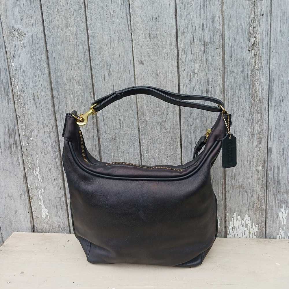 Vintage Coach Amanda Small Hobo Bag Purse Black 6… - image 4