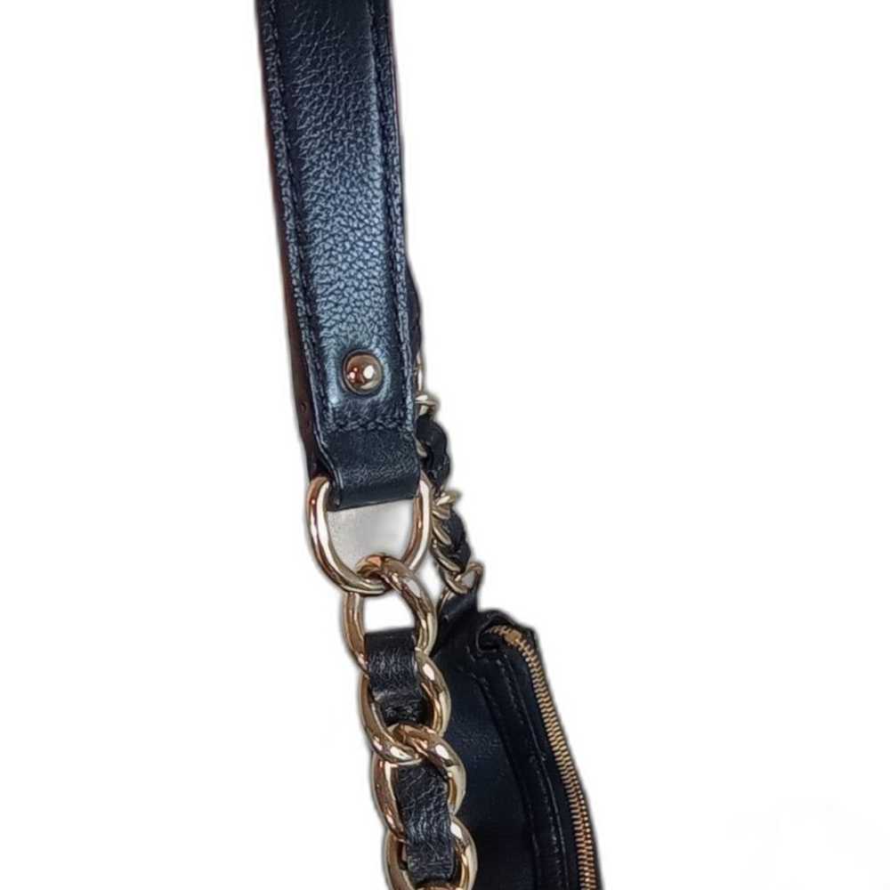 Kate Spade Black Leather Hobo Designer Chainlink … - image 5