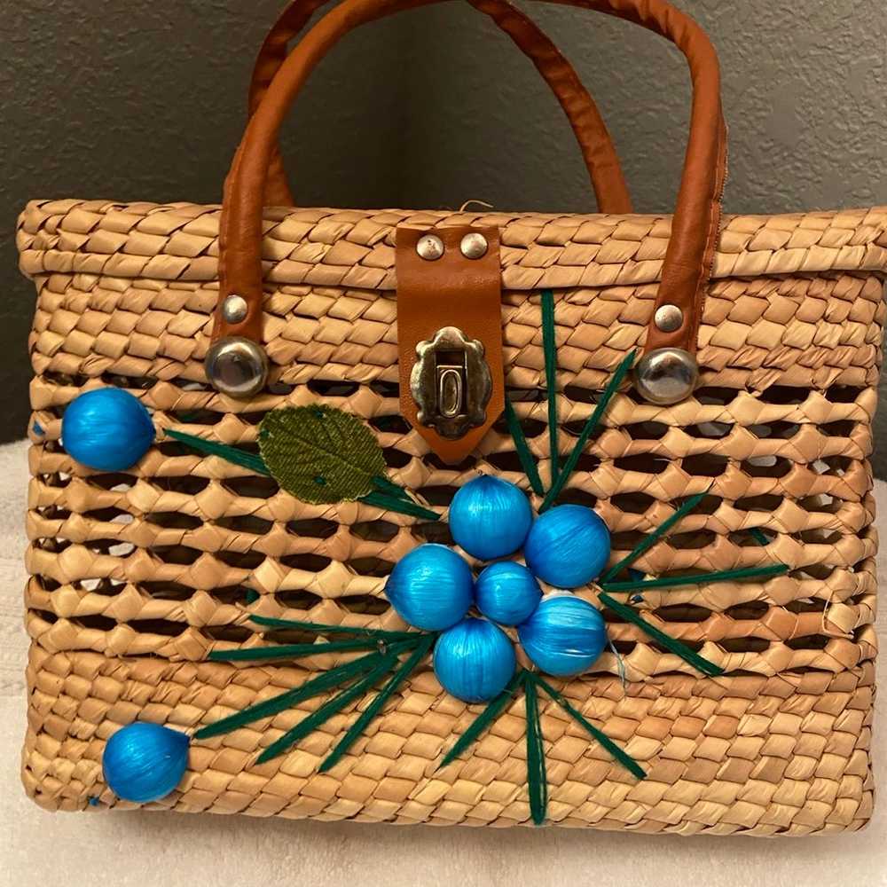 Vintage woven purse - image 2