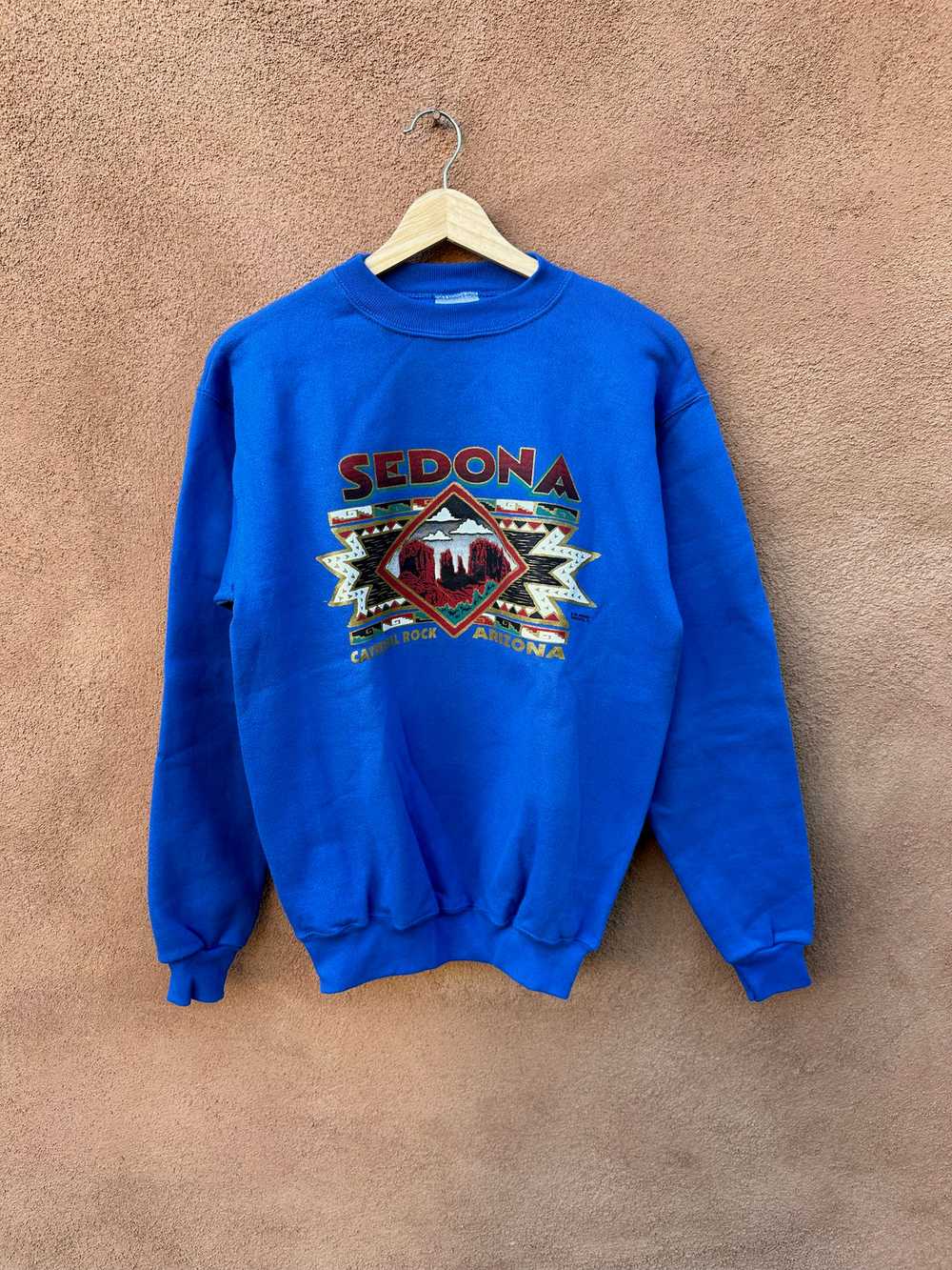 Blue Sedona, Arizona Cathedral Rock Sweatshirt - image 1