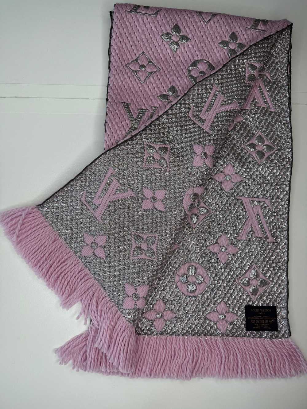 Product Details Louis Vuitton Pink Monogram Wool … - image 3