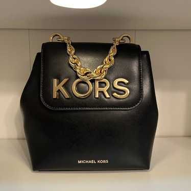 Michael Kors Mott Leather Backpack - image 1