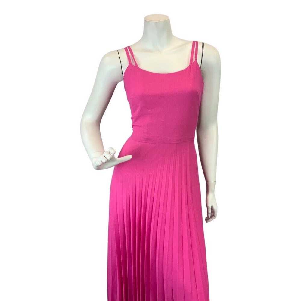 VINTAGE 60s 70s HOT BARBIE PINK STRAPPY MOD SLEEV… - image 3