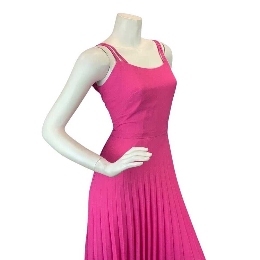 VINTAGE 60s 70s HOT BARBIE PINK STRAPPY MOD SLEEV… - image 4