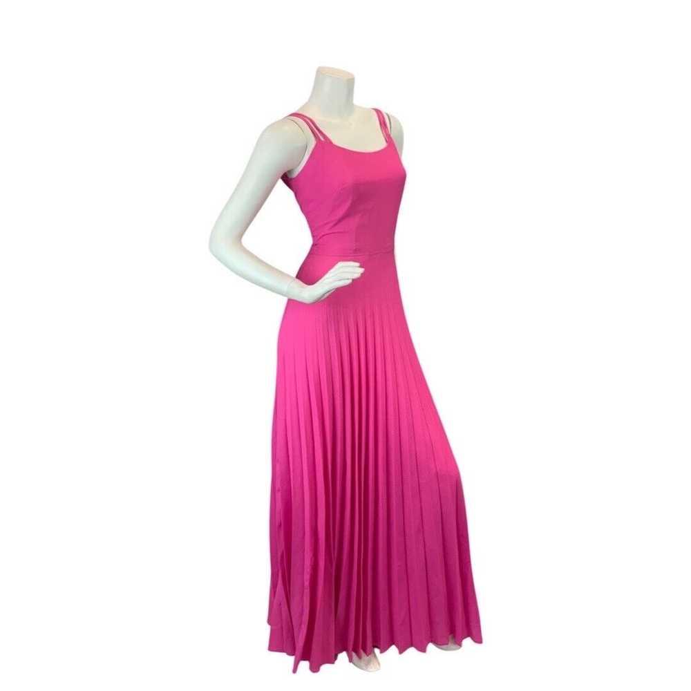 VINTAGE 60s 70s HOT BARBIE PINK STRAPPY MOD SLEEV… - image 5