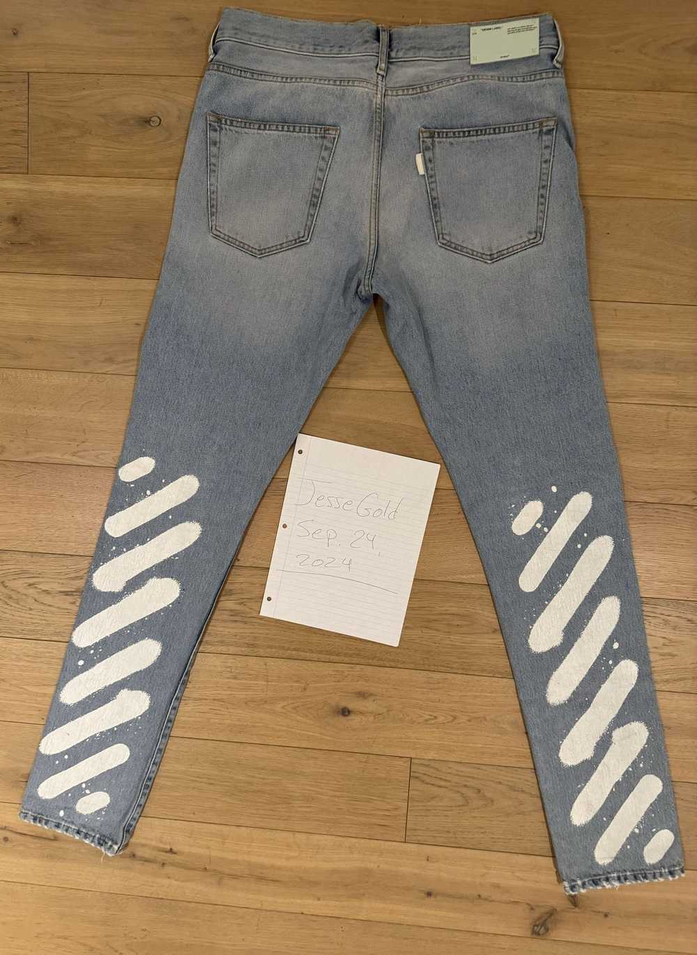 Off-White Off White Spray Paint Jeans - image 1