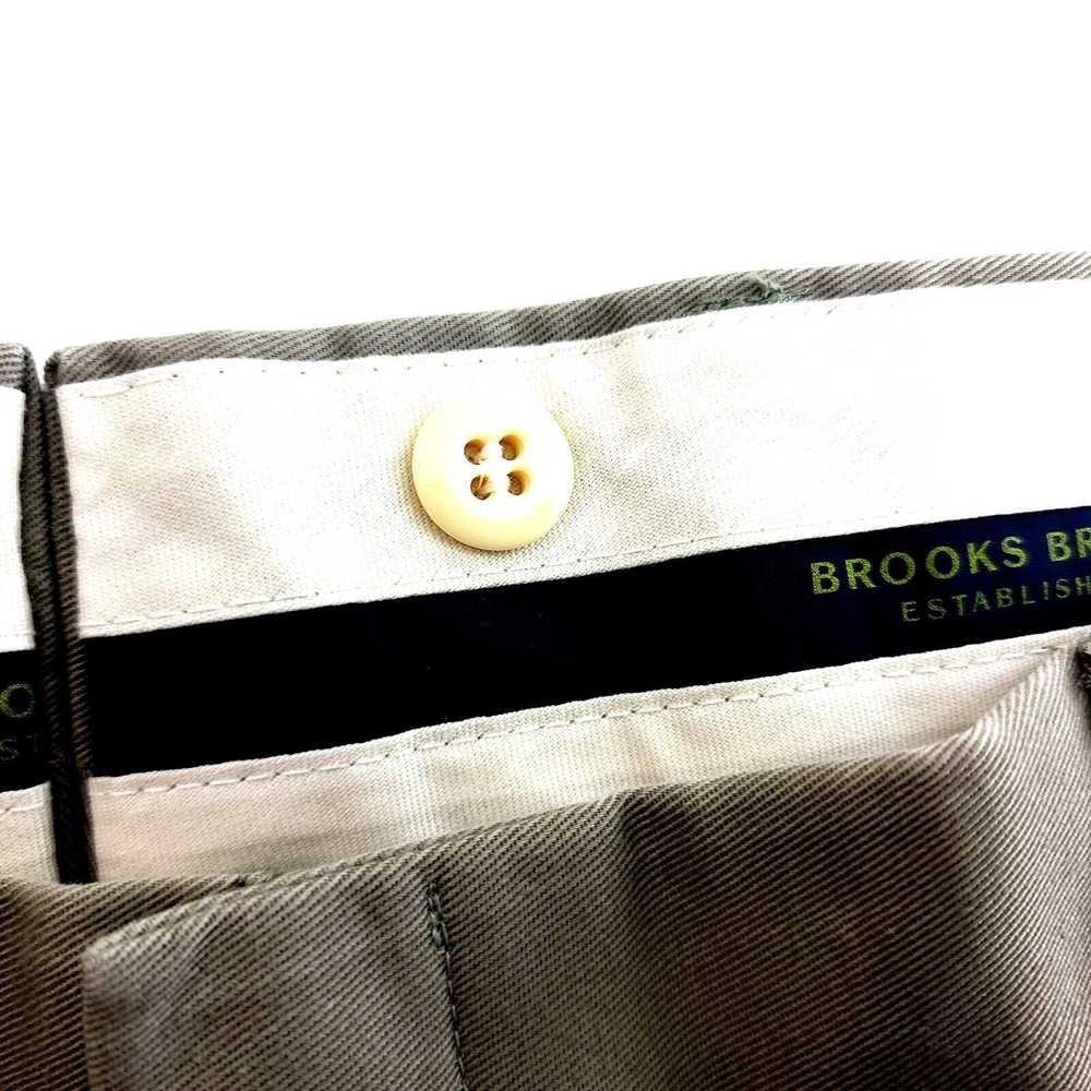 Brooks Brothers Brooks Brothers Pleated Cotton Kh… - image 4