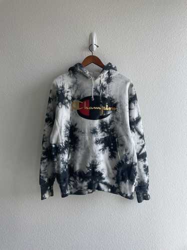 Champion × Streetwear Black & White Tie Dye Champi