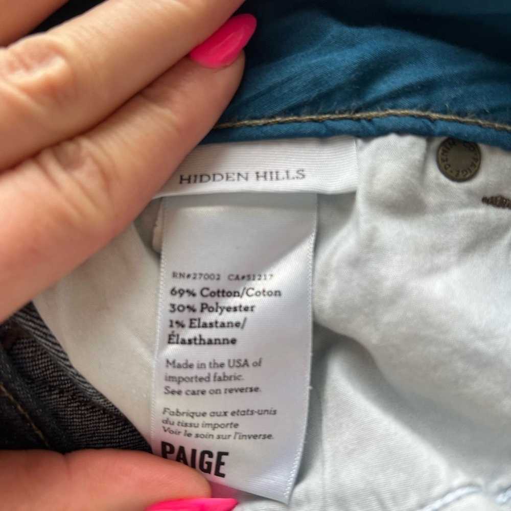 Paige Paige Hidden Hills Jeans Size 27 - image 5